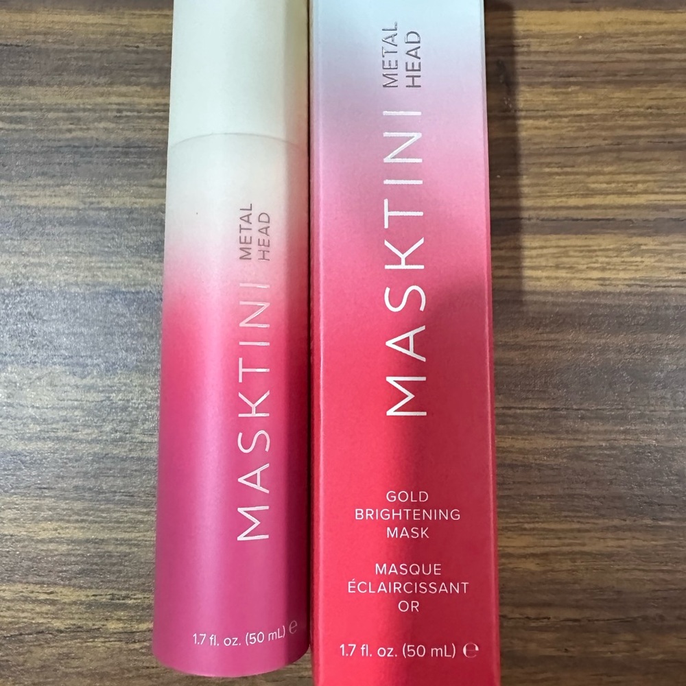 Masktini Metal Head Gold Brightening Mask - Pink